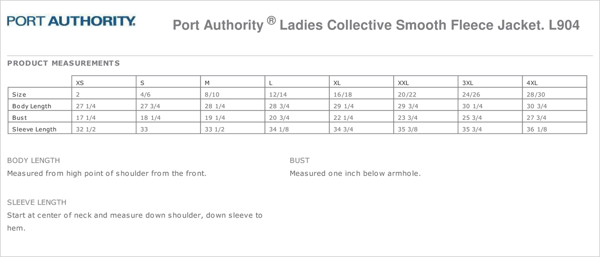 Port Authority L904, Ladies Collective Smooth Fleece Jacket