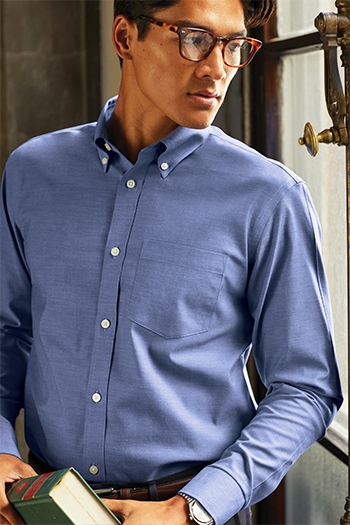 Brooks Brothers® - Wrinkle-Free Stretch Pinpoint Shirt. BB18000
